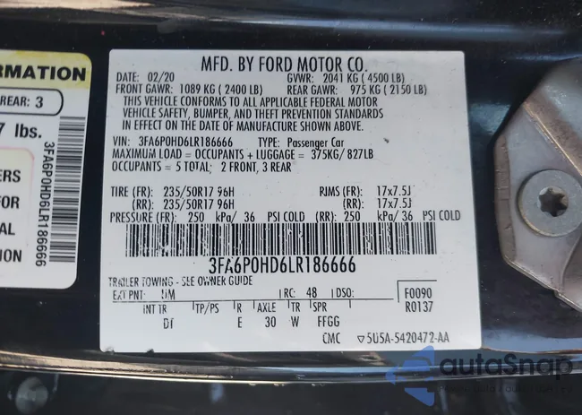 3FA6P0HD6LR186666: 43170488