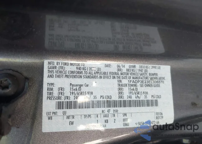 1FADP3E23EL336570: 43170499