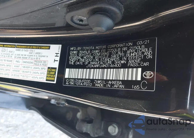 JTDKAMFU4M3146400: 43170536