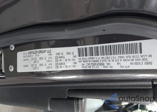 1C4PJMDB9FW558966: 43169657