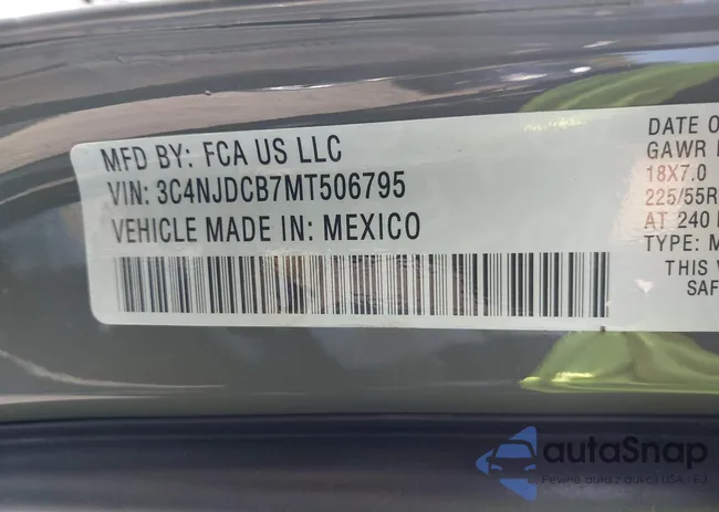 3C4NJDCB7MT506795: 43169715