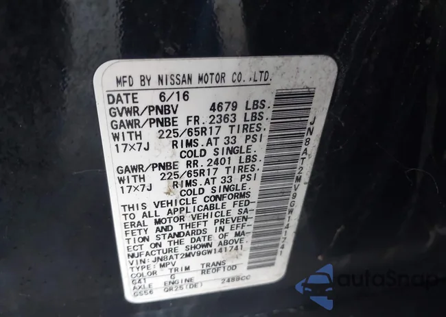 JN8AT2MV9GW141741: 43169853