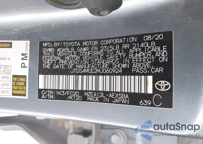 JTDS4MCE2MJ060924: 43169962