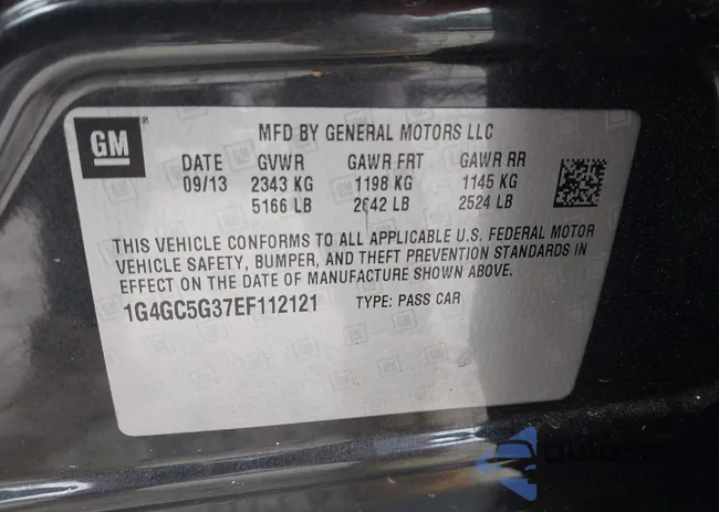 1G4GC5G37EF112121: 43171298