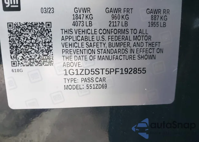 1G1ZD5ST5PF192855: 43171359