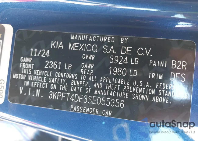 3KPFT4DE3SE055356: 43170769