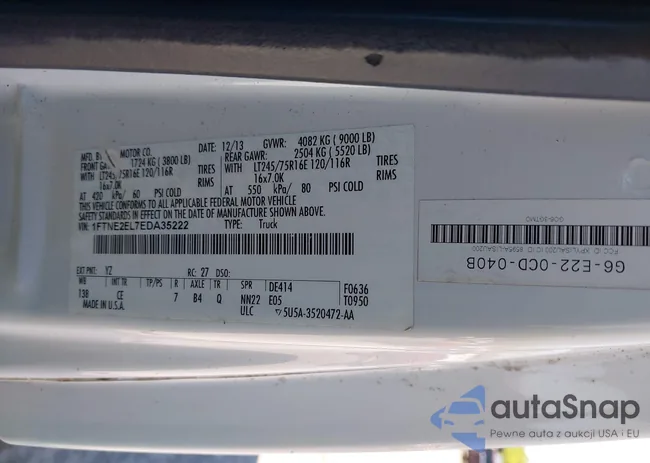 1FTNE2EL7EDA35222: 43170857