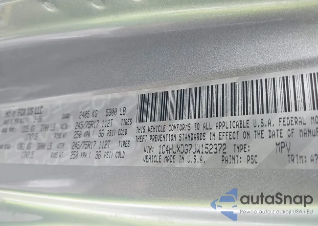 1C4HJXDG7JW152372: 43170885