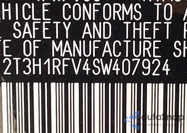 2T3H1RFV4SW407924: 43172062