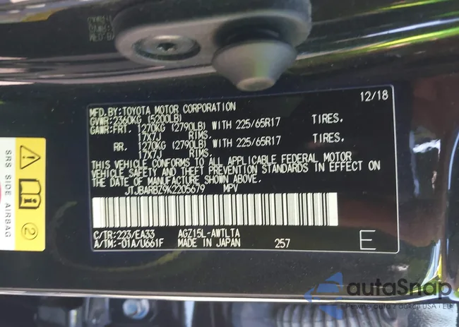 JTJBARBZ9K2205679: 43172222