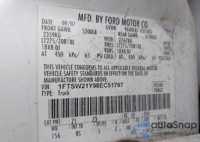 1FTSW21Y98EC51797: 43172245