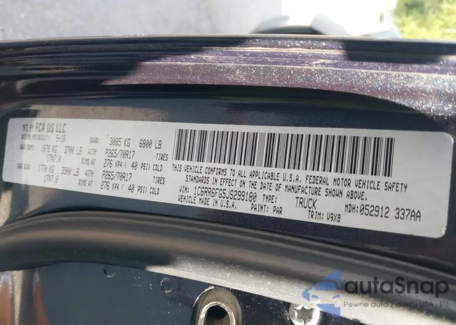 1C6RR6FG5JS299180: 43173017