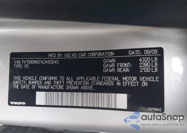 YV1390MS7A2493545: 43173296