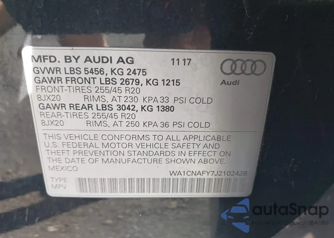 WA1CNAFY7J2102428: 43173444