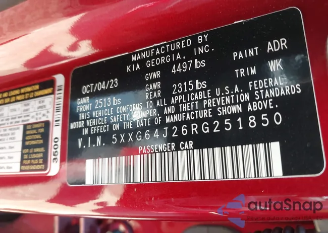 5XXG64J26RG251850: 43173553