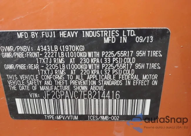 JF2GPAVC7E8214416: 43173592