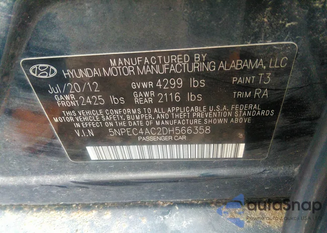 5NPEC4AC2DH566358: 43172681