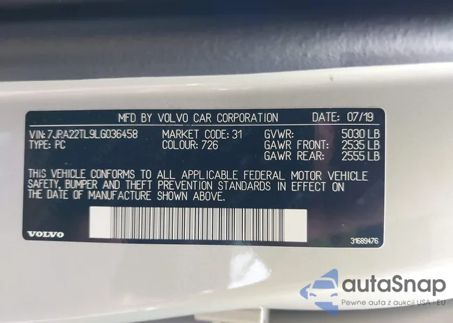 7JRA22TL9LG036458: 43174275