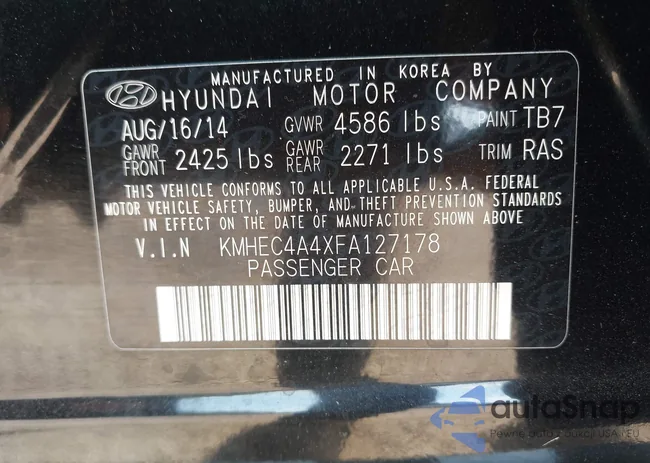 KMHEC4A4XFA127178: 43174373