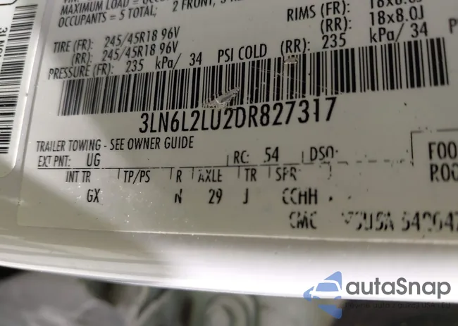 3LN6L2LU2DR827317: 43173642