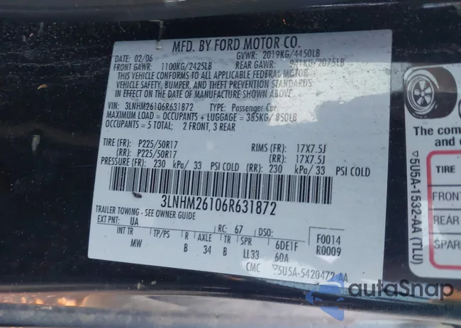 3LNHM26106R631872: 43173691