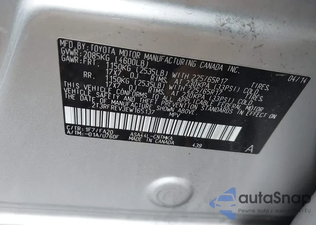 2T3RFREV3EW165137: 43173697