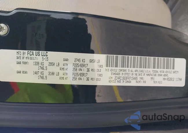 2C4RC1BG9FR715405: 43173777