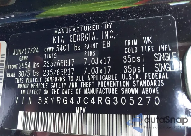 5XYRG4JC4RG305270: 43173845