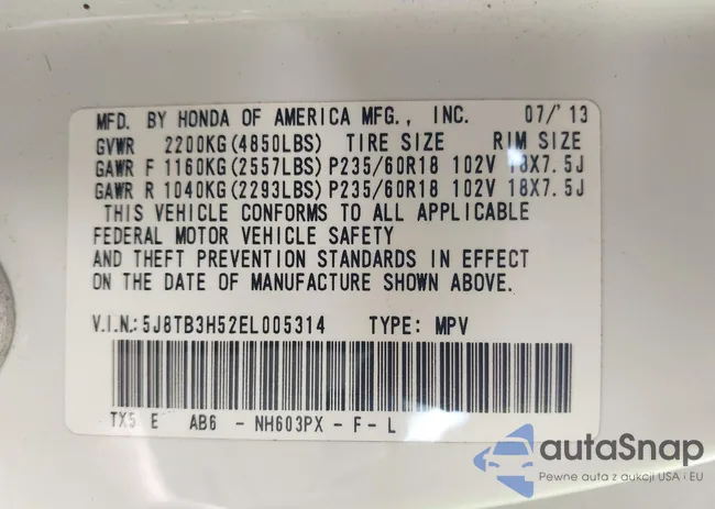 5J8TB3H52EL005314: 43173881