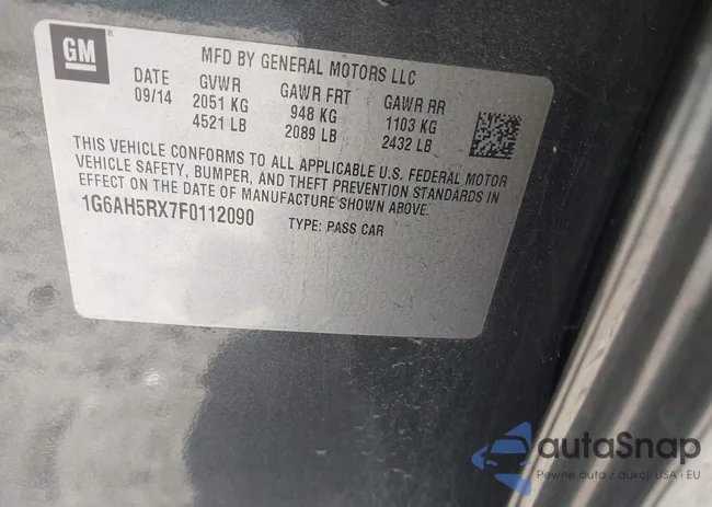 1G6AH5RX7F0112090: 43173890