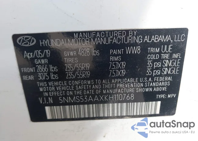 5NMS53AAXKH110768: 43175207