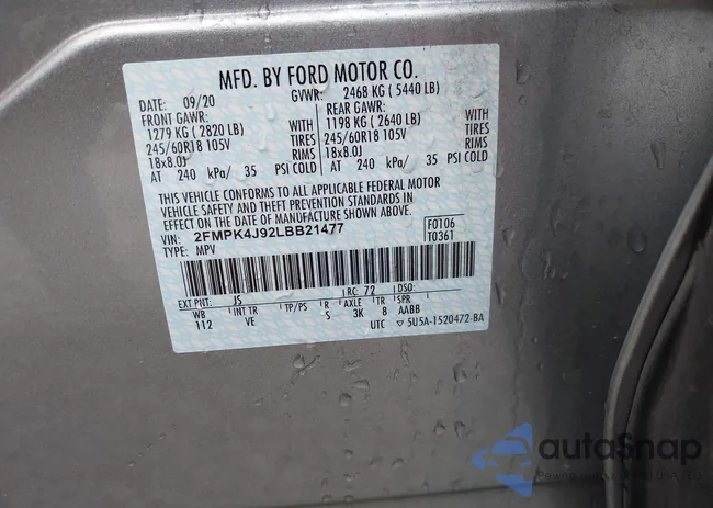 2FMPK4J92LBB21477: 43175260