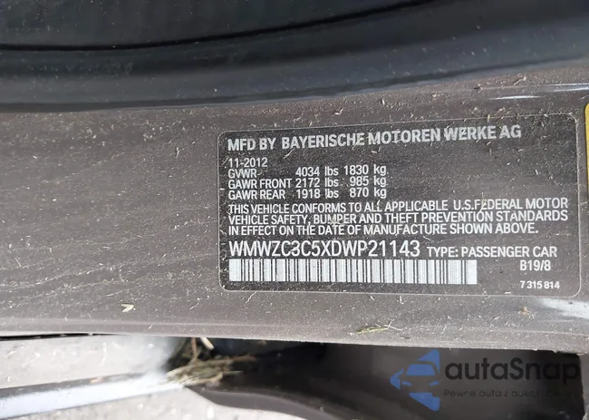 WMWZC3C5XDWP21143: 43175286