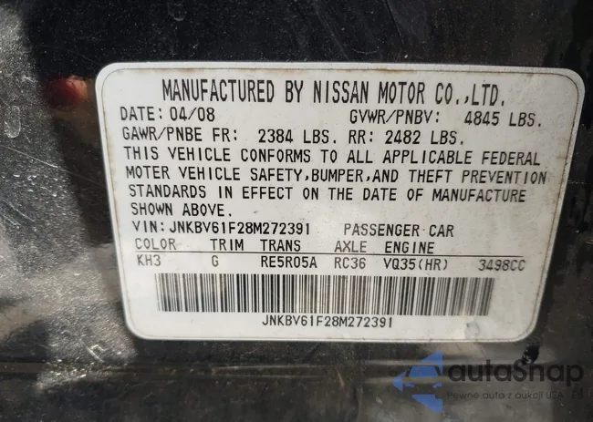 JNKBV61F28M272391: 43175287