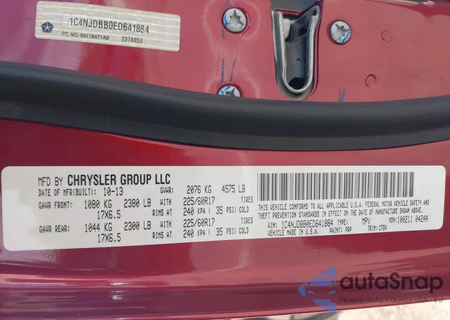 1C4NJDBB0ED641884: 43175512