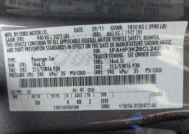 1FAHP3K29CL242079: 43175559