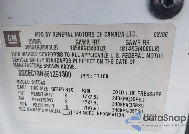 2GCEC13N961291380: 43175590