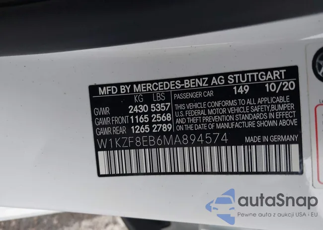 W1KZF8EB6MA894574: 43174711