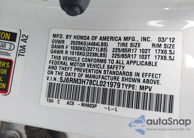 5J6RM3H78CL021979: 43174908