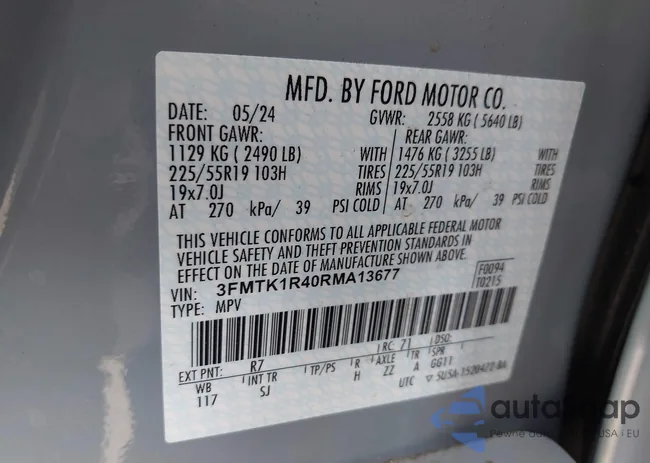 3FMTK1R40RMA13677: 43176046