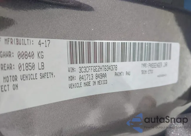 3C3CFFGE2HT634378: 43176066