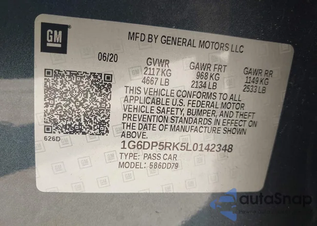 1G6DP5RK5L0142348: 43176067