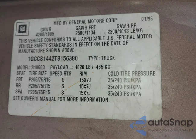 1GCCS1442T8156380: 43176200