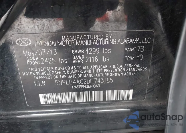 5NPEB4AC2DH743185: 43176295