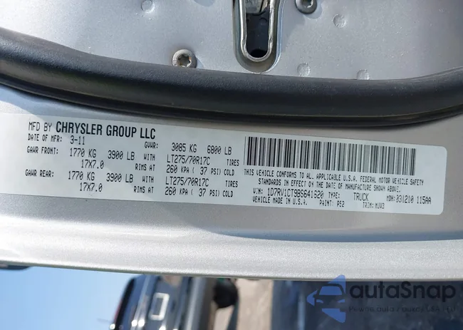 1D7RV1CT9BS641620: 43176325