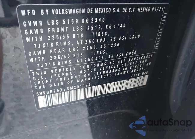 3VV3B7AX7RM201174: 43176450