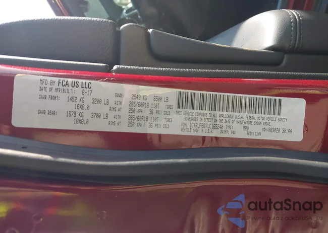 1C4RJFBG7JC165240: 43175599