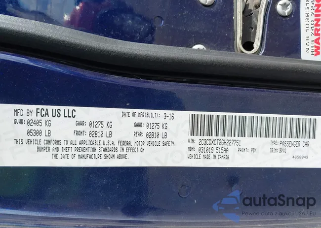 2C3CDXCT2GH227751: 43175617