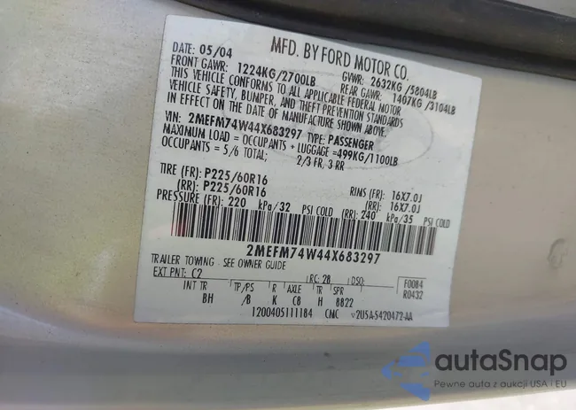 2MEFM74W44X683297: 43175656