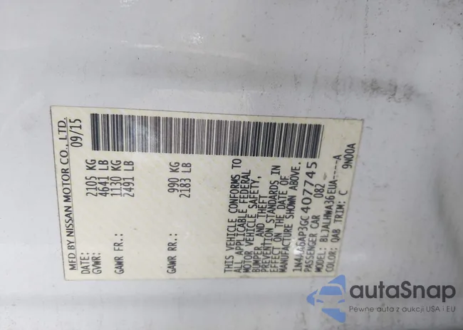 1N4AA6AP3GC407745: 43175692